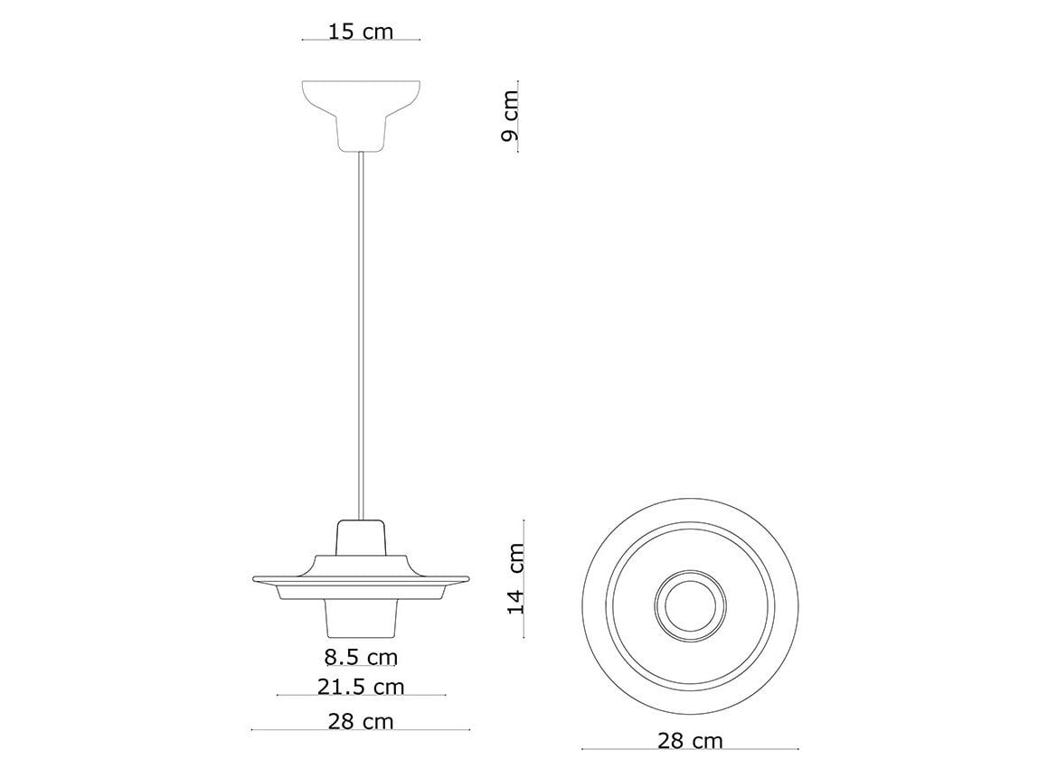 Керамический светодиодный подвесной светильник FERROLUCE вуаля ARCH-00103348 - Вид №3