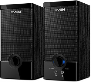 SV-015183 sps-603, чёрный, акустическая система 2.0, usb, мощность 2x3 вт(rms) Sven