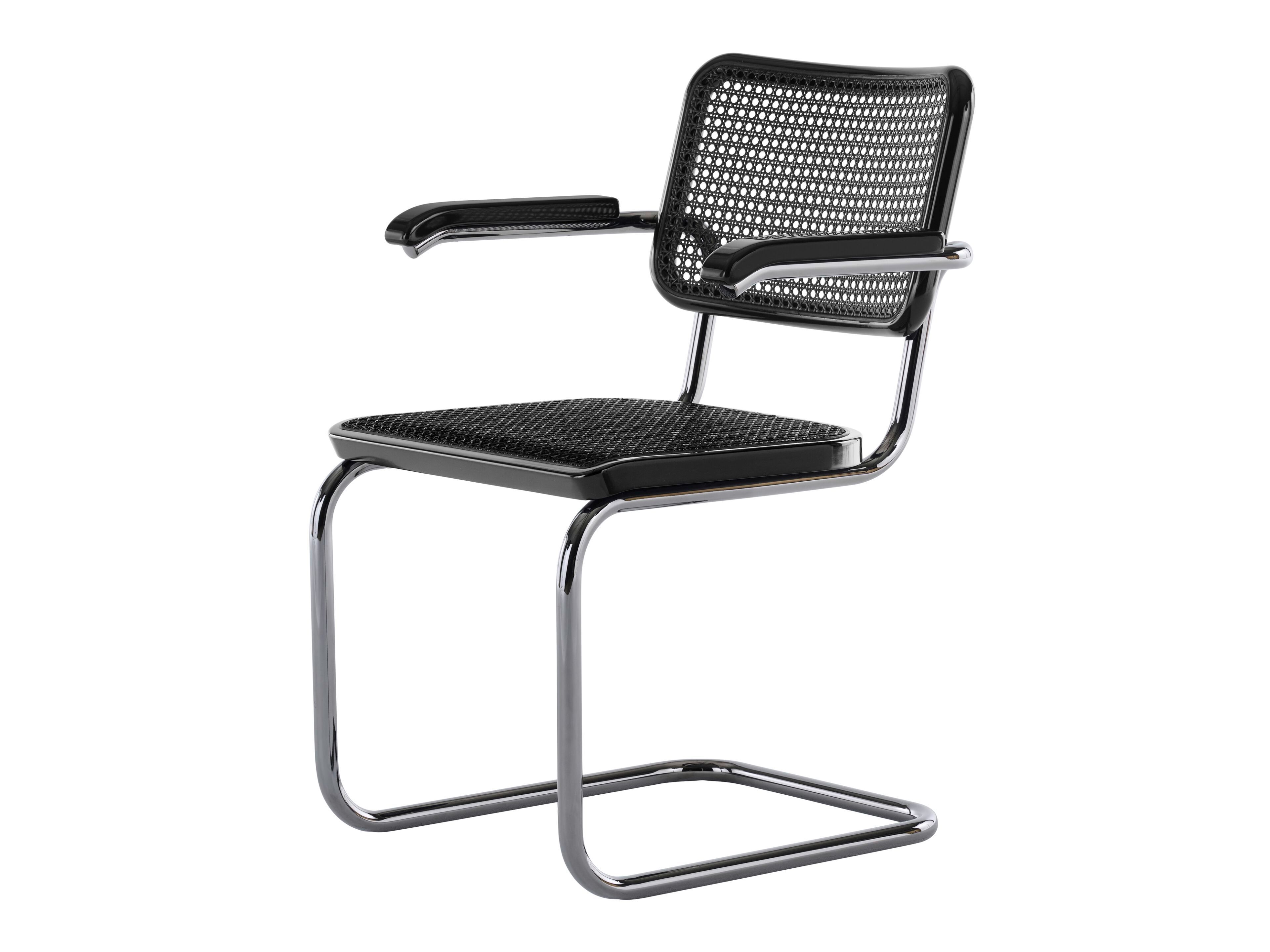 Стальной и соломенный консольный стул THONET JS. THONET ARCH-00097412