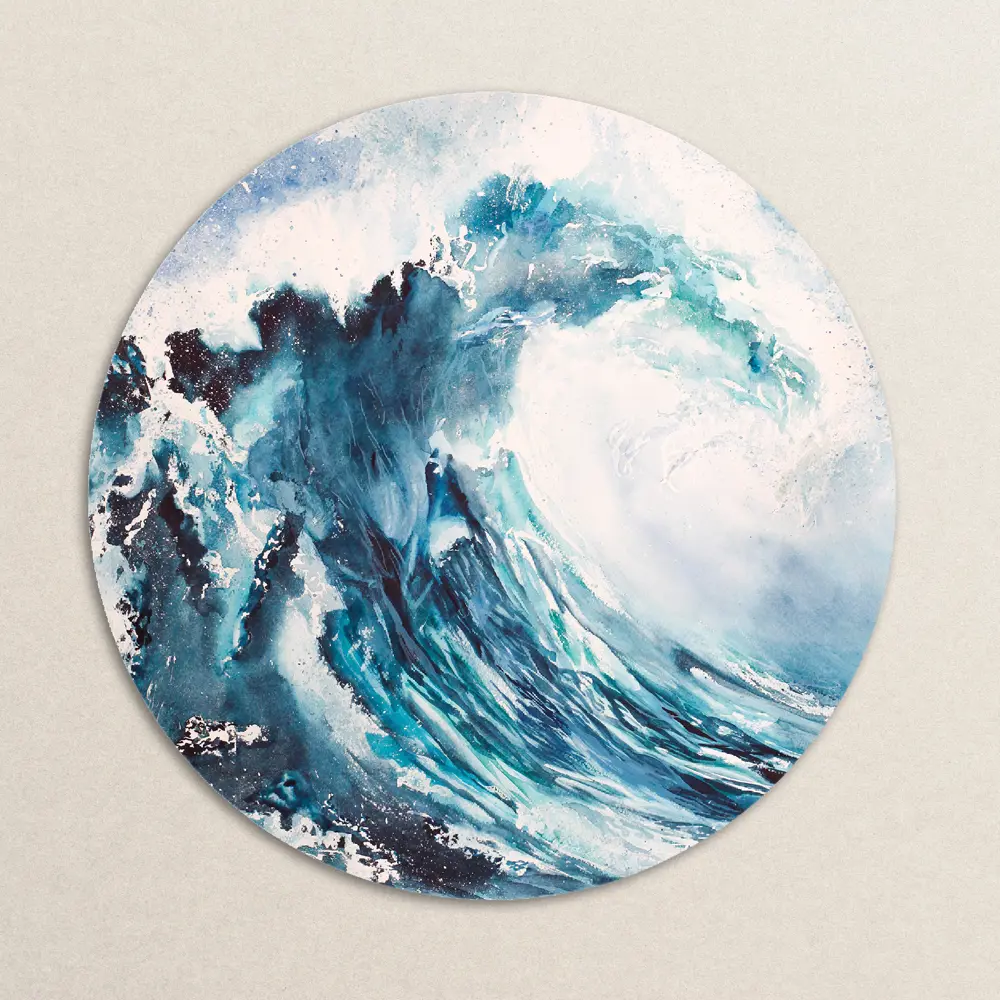 Картина на стекле Postermarket Волна 40x40 см STLM-2089593