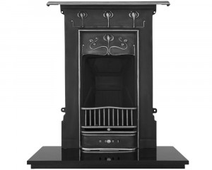 RX508 Чугунный комбинированный камин Abbot Сarronheating