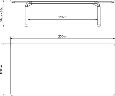 Регулируемая высота конференц-стол с колесами Ropox ARCH-00057801 - Вид №4