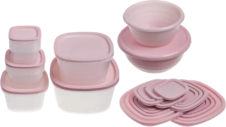 91431046 Набор посуды 21 предмет Sparkplast полипропилен цвет розовый STLM-0867594