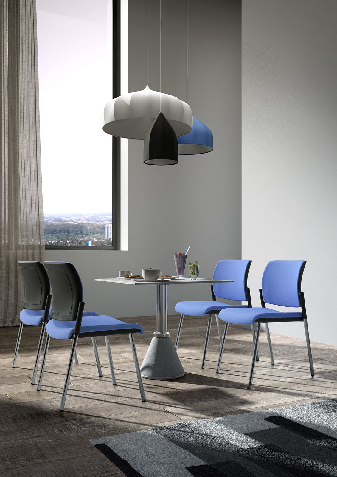 Мягкий стул с открытой спинкой Leyform Wiki ARCH-00117699 - Вид №1