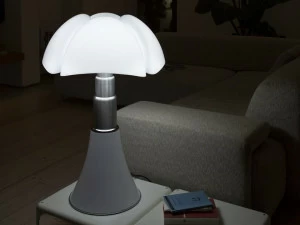 Martinelli Luce Светодиодная настольная лампа из метакрилата и нержавеющей стали Pipistrello 620/dim/bd/l/1/bi