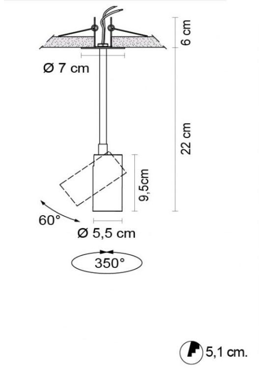 EGOLUCE Регулируемый настенный светодиодный светильник Newton 6481 - Вид №4