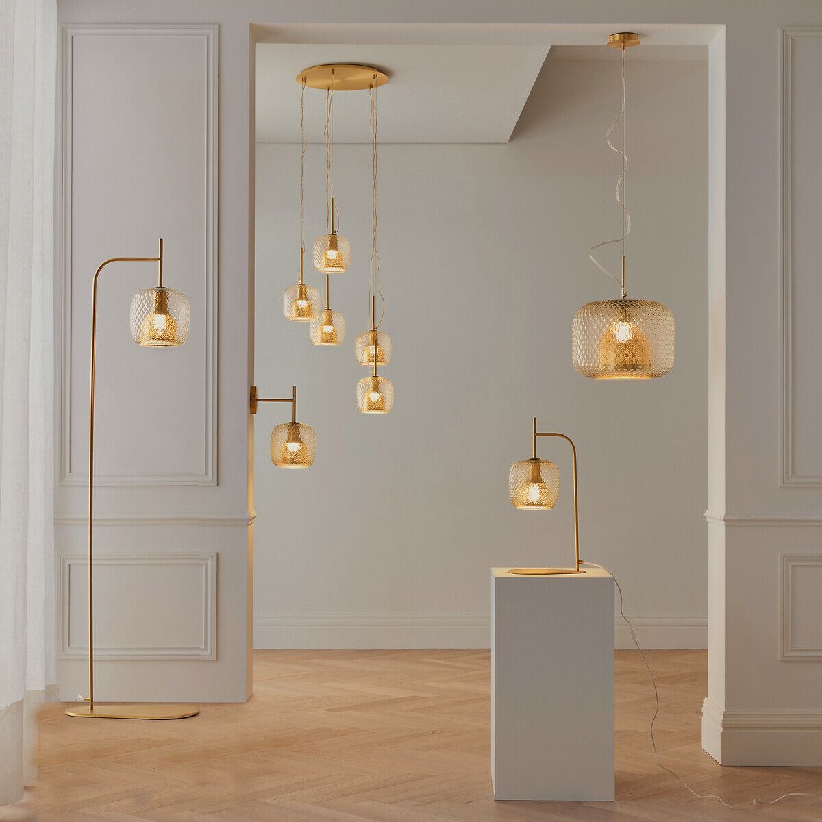 Стеклянный подвесной светильник AMPM Mistinguett ARCH-00122232 - Вид №7