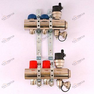 Колл. группа EMMETI TOPWAY 1"xМ 24 х19 2 выхода с термостатическими вентилями 1298680