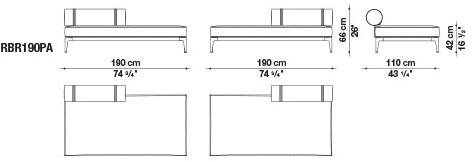 B&B Italia Outdoor 2-местный тканевый садовый диван Ribes sun-id-1372306 - Вид №26