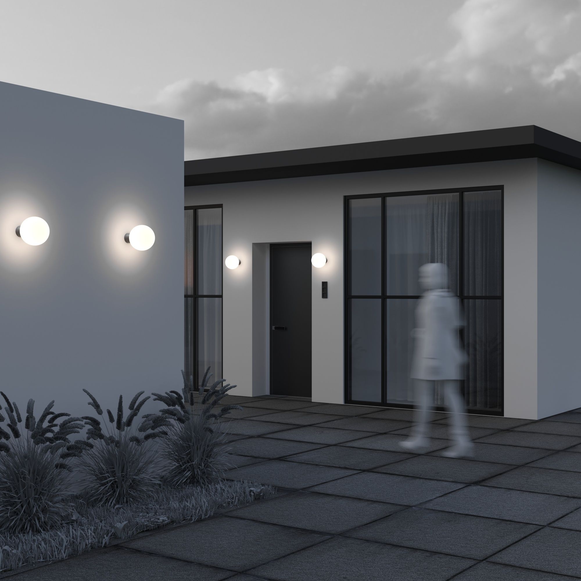 Алюминиевый наружный настенный светильник Maytoni BOLD ARCH-00114974 - Вид №2