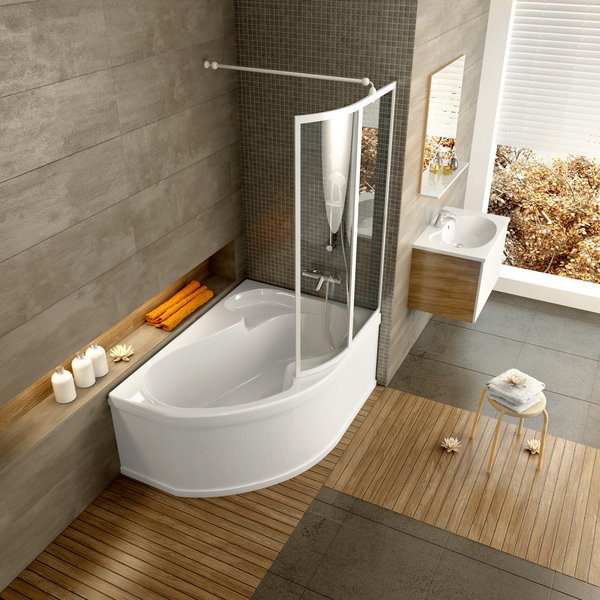 76L70100Z1 Душевое ограждения на борт вынны Ravak Чехия  - Вид №1