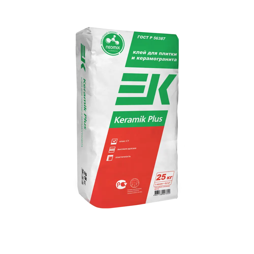 Клей для керамогранита ЕК Keramik plus 25кг 82062970 STLM-2054070
