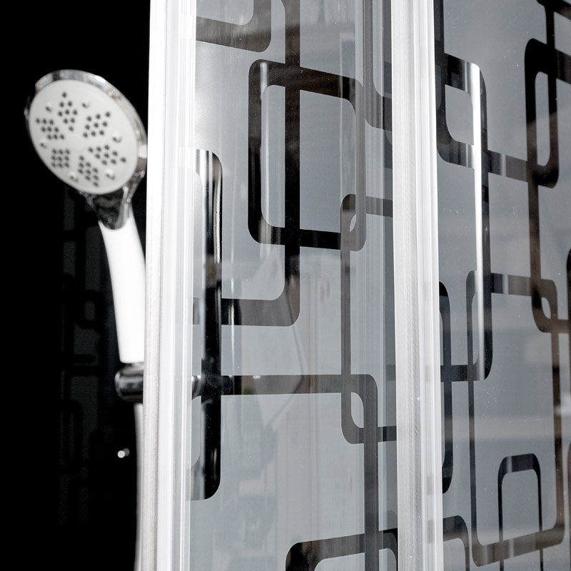 ЕМ1510 с гм. и эл. Душевая кабина DETO Серия EM BМ1510 LED с гм. BLACK - Вид №22