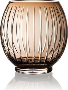 10609373 Zwiesel 1872 Ваза Zwiesel 1872 "Знак" 19см (дымчато-коричневая) Стекло