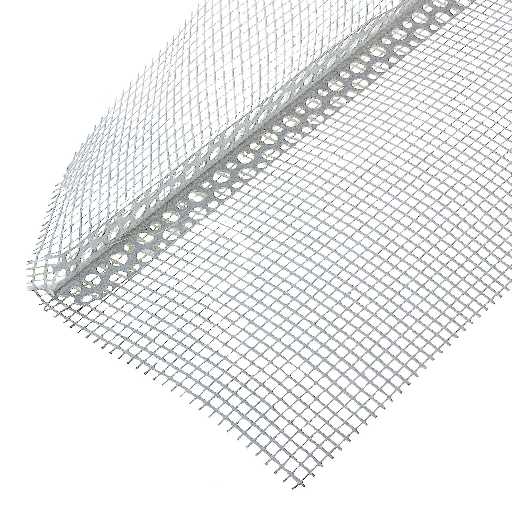 15091401 Угол перфорированный ПВХ с сеткой 100х150x3000 мм STLM-0005396 ALBES 