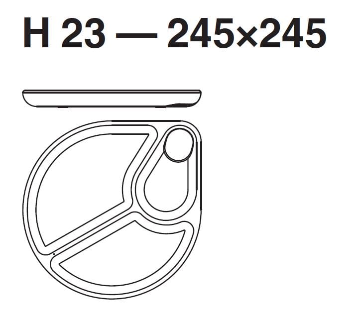 Пустые алюминиевые литые подносы / лоток B-LINE PING PONG ARCH-00124064 - Вид №14