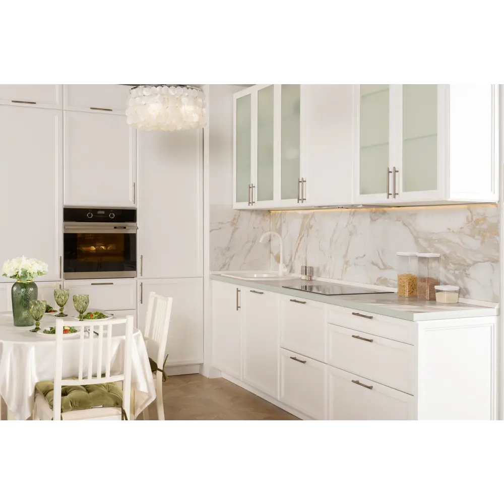 Фасад кухонный Delinia ID белый МДФ 39.7x25.3 см с тонкой рамкой 82011419 Реш STLM-0017525 - Вид №8