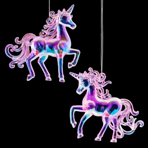 91471173 Елочная игрушка Единорог розовый перламутр Erichkrause decor 50691 30 см х 42 см розовый STLM-0955135