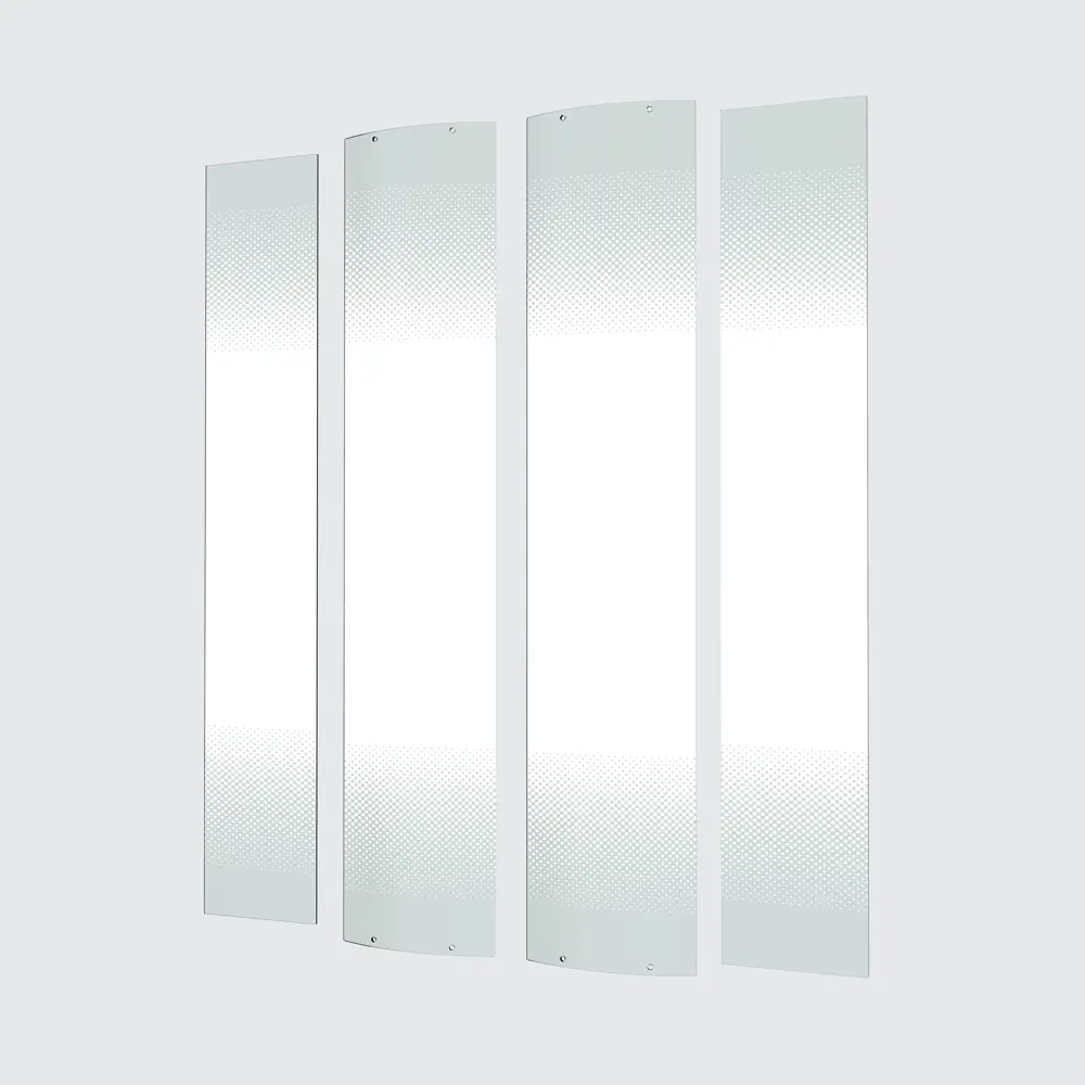 Комплект стекол для душевой ширмы Sensea Easy 1/4 круга 100x100 см с шелкографией, цвет профиля на выбор 88103640 STLM-2071258 - Вид №1