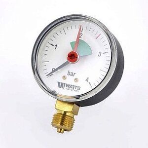 Манометр радиальный F+R201 63 мм 3/8" 4 бар WATTS