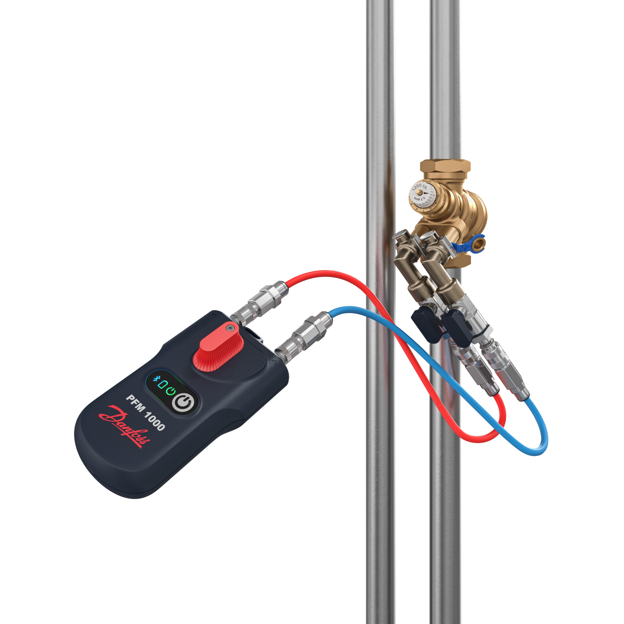 Danfoss Прибор для измерения перепада давлений и расхода PFM PFM 1000 измерительный прибор PN10 бар 003Z8260  - Вид №11