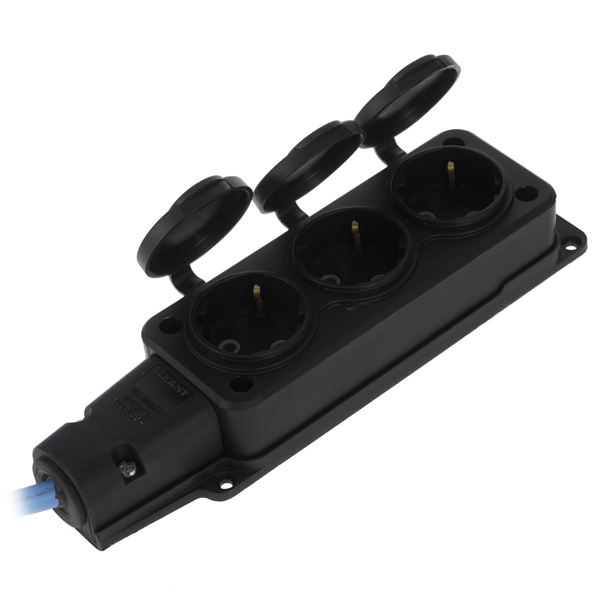 Удлинитель силовой Power Cube PC-3GF-R-20(IP) синий 9942253 STDN-0103539 - Вид №1