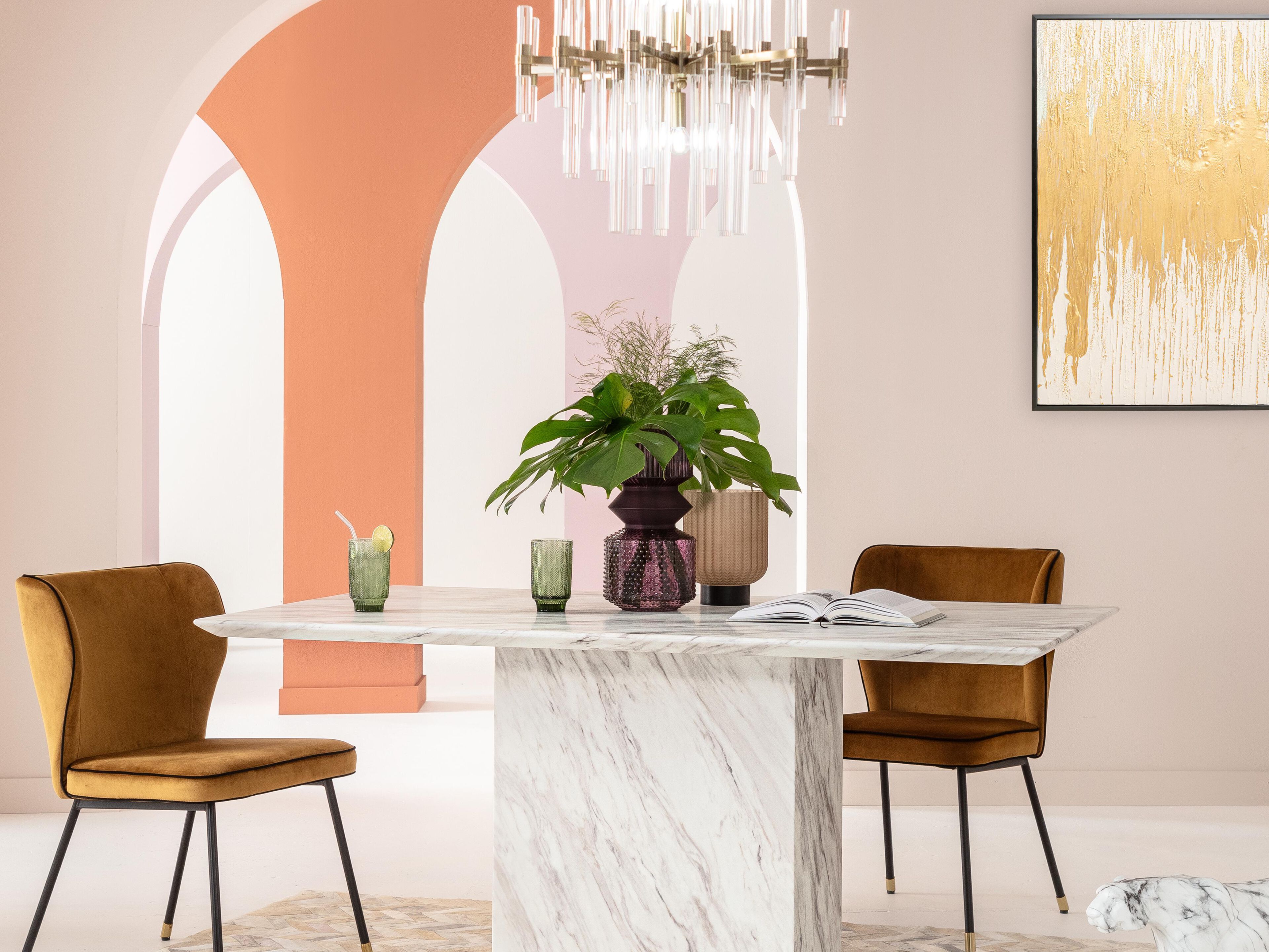 Мягкий стул из ткани KARE Design IRINA ARCH-00003884 - Вид №2