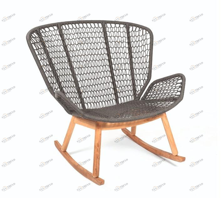 FISCHER MÖBEL Садовое кресло-качалка из веревки Wing light 2754t