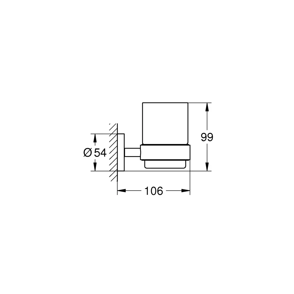 Стакан подвесной для зубных щёток Grohe Essential 40447001 81961134 STLM-2107264  - Вид №7