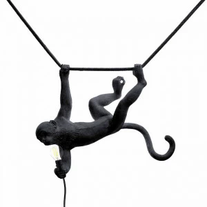 Светильник подвесной 49х59 см черный The Monkey Lamp Swing Black 14916 SELETTI ДИЗАЙНЕРСКИЕ 00-3882381 Черный