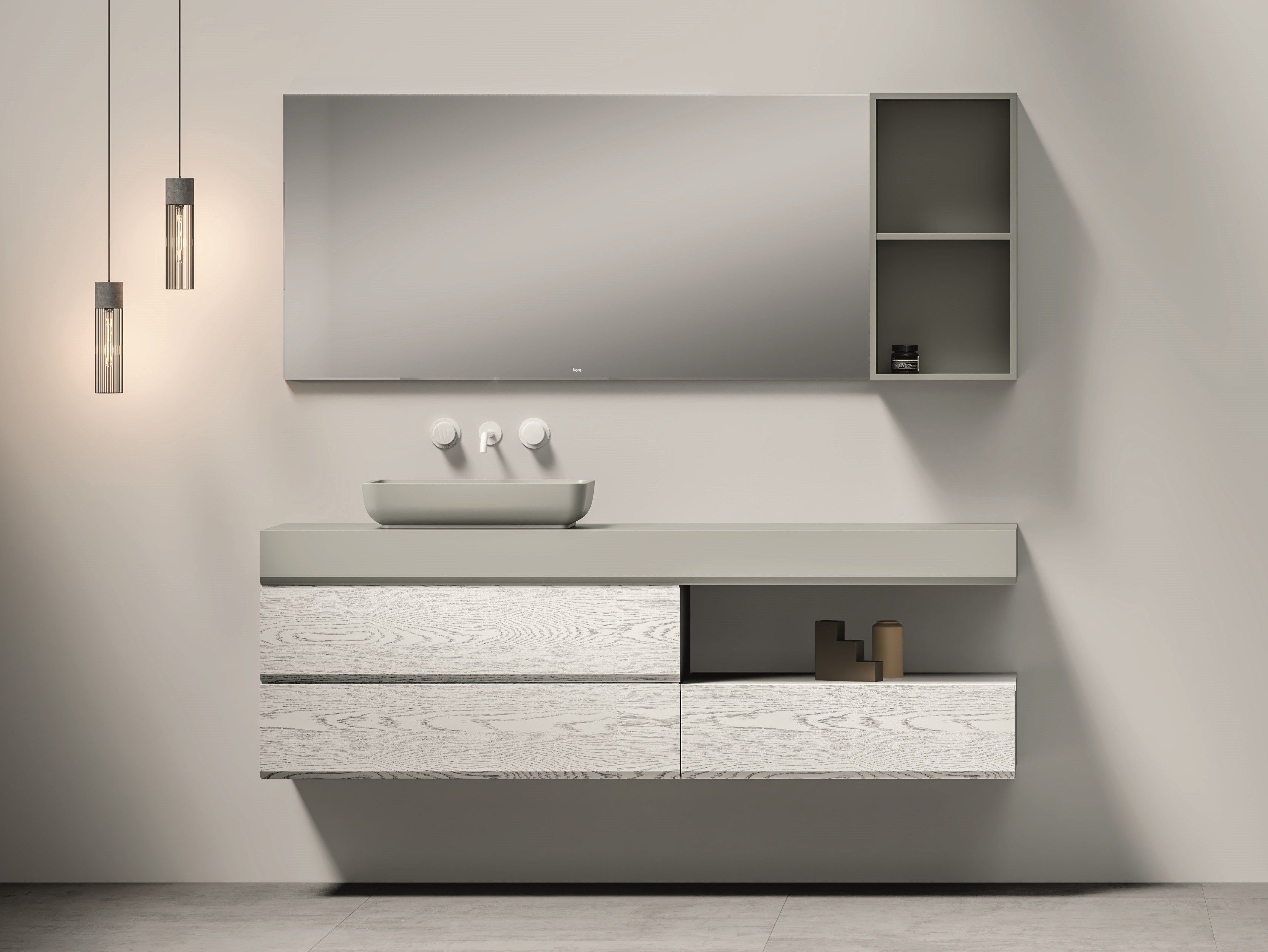 Меламиновый подвесной одиночный умывальник Fiora Making ARCH-00129962 - Вид №4