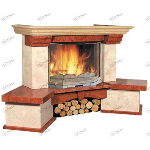 Каминная облицовка Bella Italia BERGAMO угловая 1860