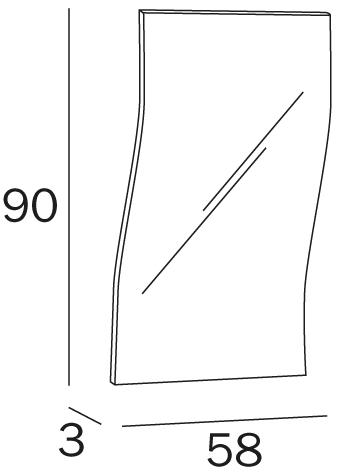 INDA® Настенное зеркало для ванной  As2020  - Вид №1