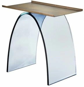 VeniceM Низкий прямоугольный журнальный столик из стекла