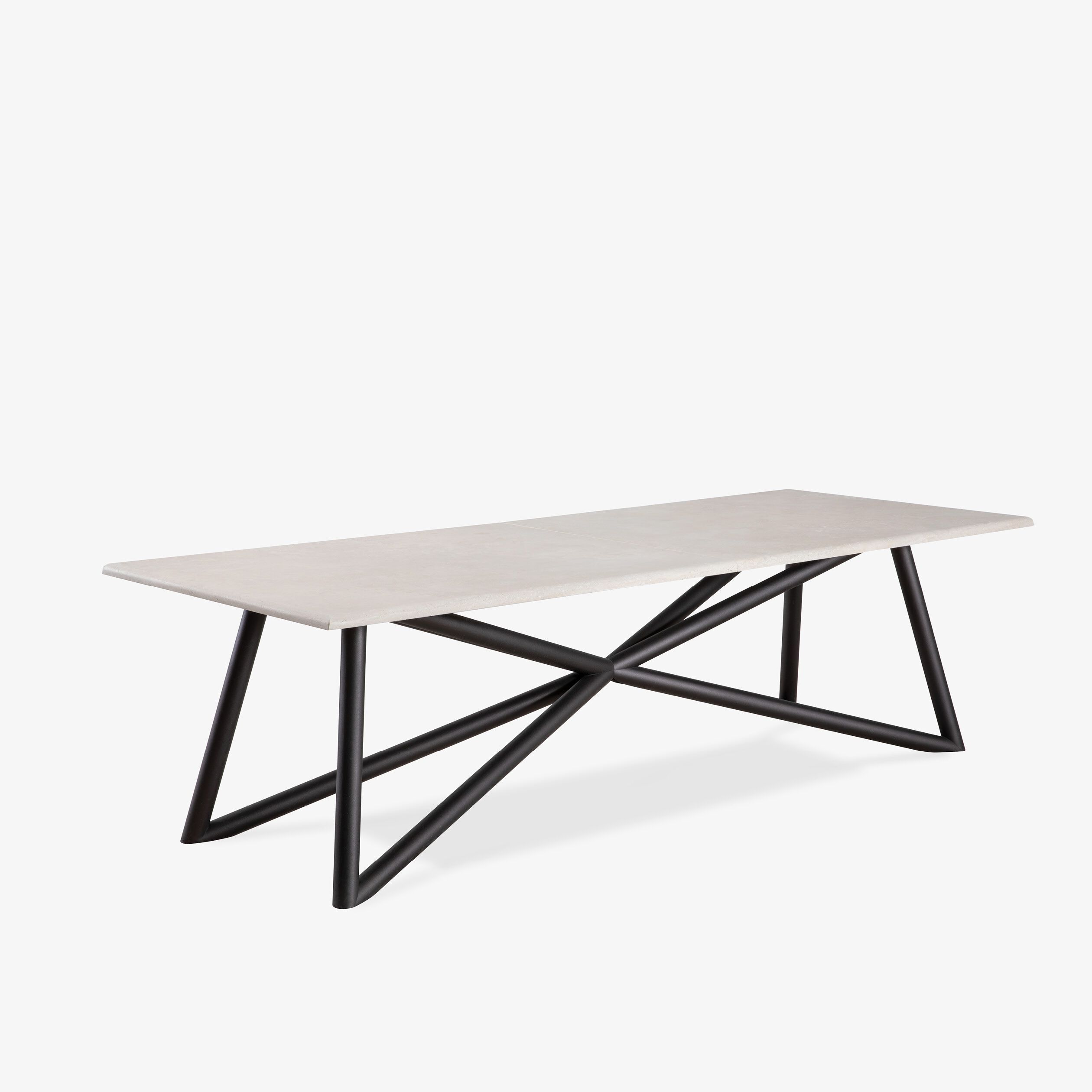 Травертин прямоугольный садовый стол VELTHA® искусство ARCH-00030760 - Вид №5