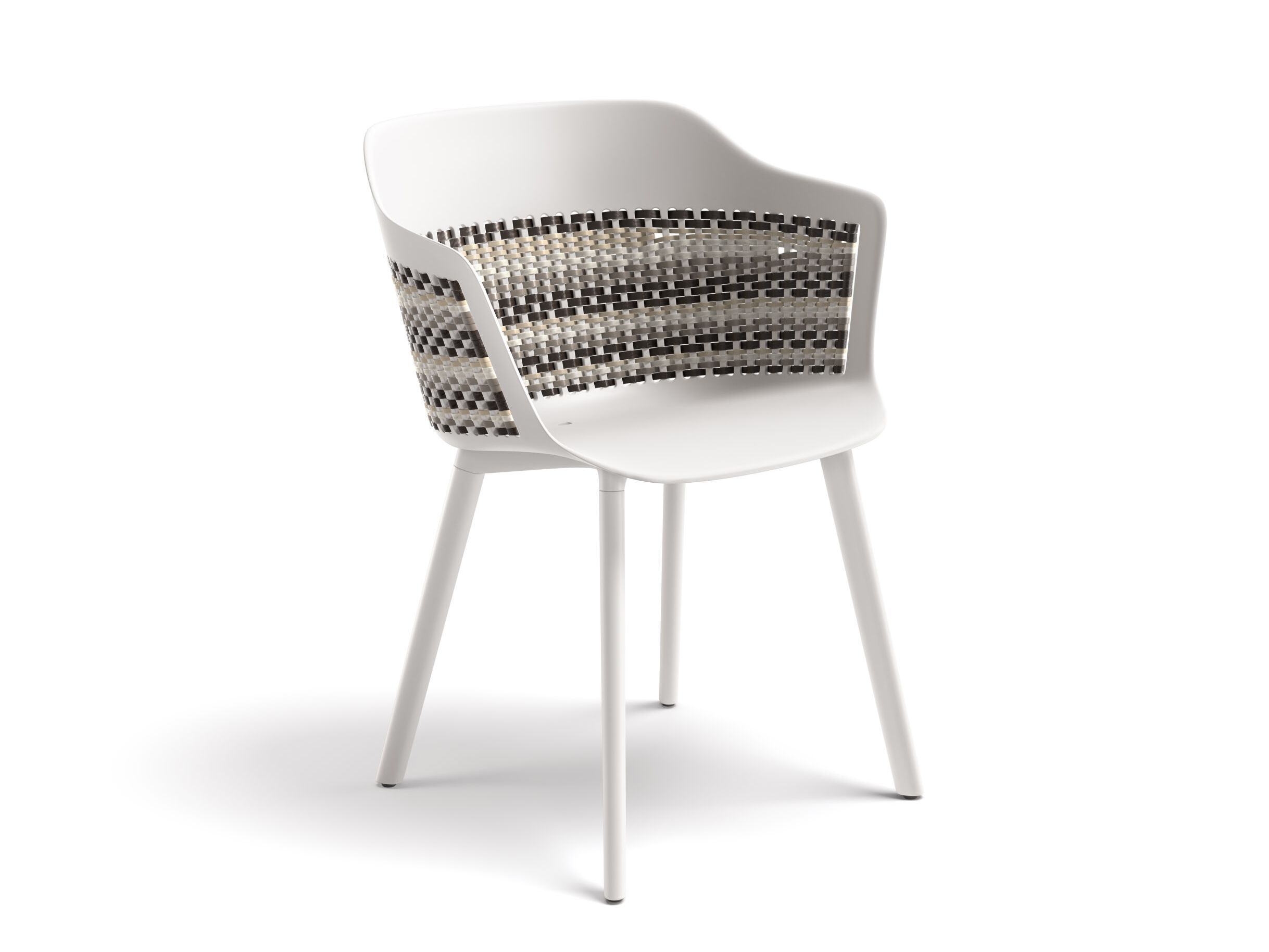 Полипропиленовый садовый стул с подлокотниками DEDON MYMI ARCH-00020186