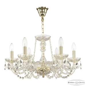 91901454 Люстра подвесная Bohemia ivele crystal 319542 319542 6 ламп 12 м² цвет золото STLM-1398859