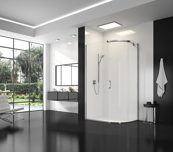 Тонкая ручка Arysto Ten 1 дверной смещенный квадрант Merlyn 