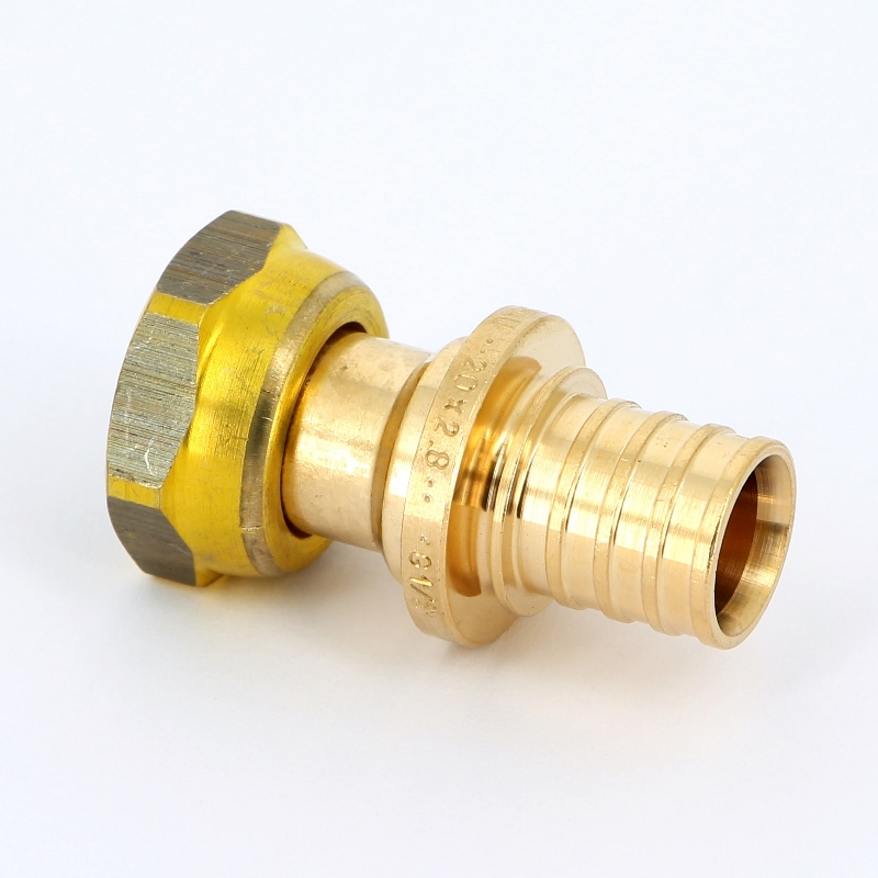 Муфта надвижная В с накидной гайкой бронзовая REHAU 20х1/2" 366077 - Вид №2