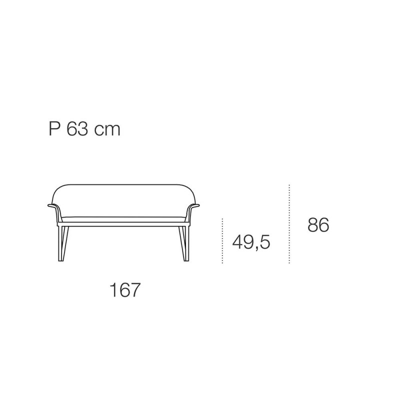 MS167/78EX800 Диван Мэри Adriani e Rossi  - Вид №1