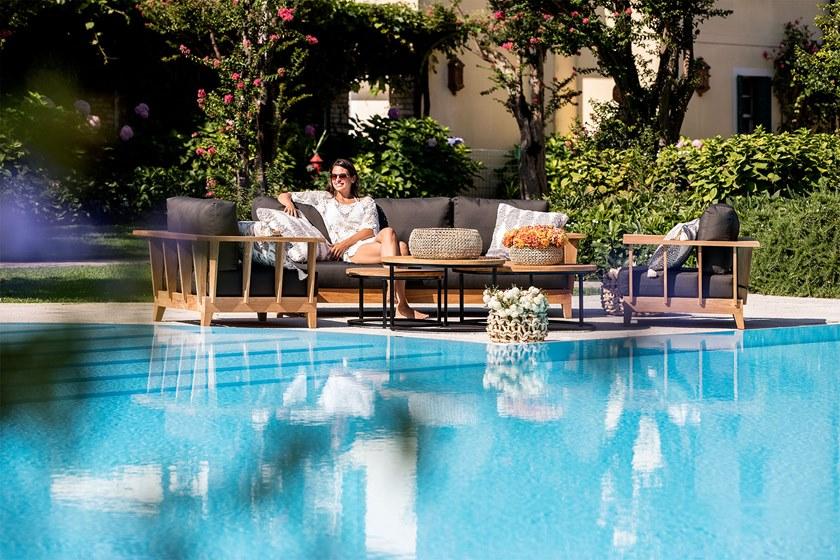 cbdesign 3-местный садовый диван из тика Meet you Tj 377 - Вид №2