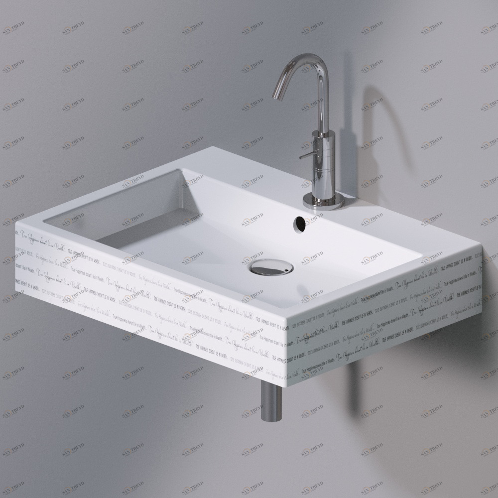 L267420 Подвесная раковина настенная прямоугольная A. e T. Italia Tank белая AeT ITALIA