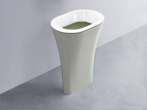 AMLA65-BL+AMPILO-AG+AMCOLO-PM Раковина Amedeo Ovale отдельностоящая cielo Enjoy + Amedeo