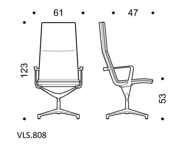 Тканевый поворотный операционный стул ICF Valea ARCH-00143232 - Вид №13