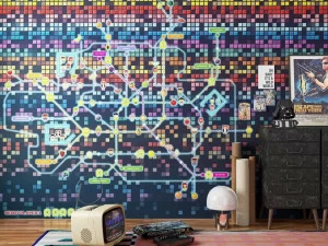 Inkiostro Bianco Моющиеся геометрические обои Inediti 04 - arcade