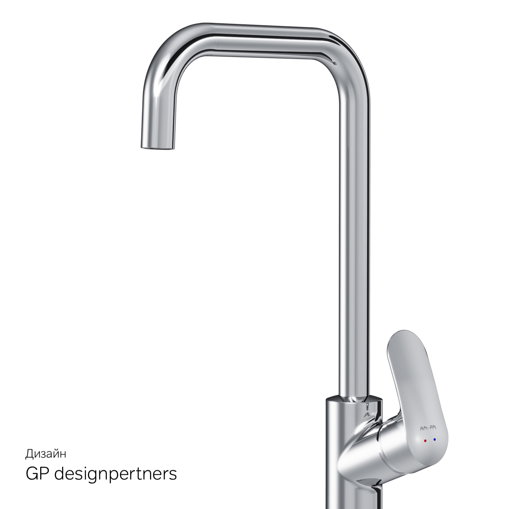 F8006000 смеситель для кухни G-образный излив хром шт. AM.PM Like - Вид №8