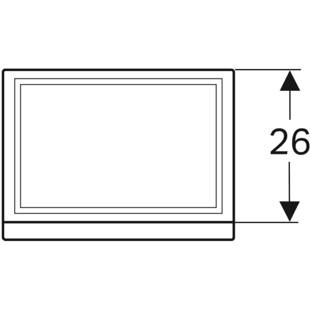 869047000 Шкафчик для раковины Geberit Renova Plan, с одной дверью Geberit  - Вид №13
