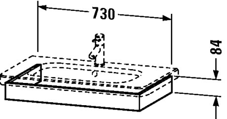 DS608109191 Подвесная раковина настенная овальная Duravit Durastyle серая - Вид №1