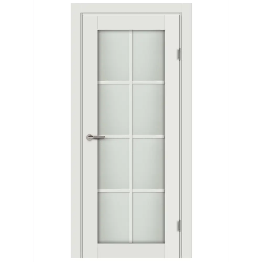 Комплект двери Пьемонт со стеклом 80x200 см Hardflex белый без доборов МАРИО РИОЛИ STLM-2023554