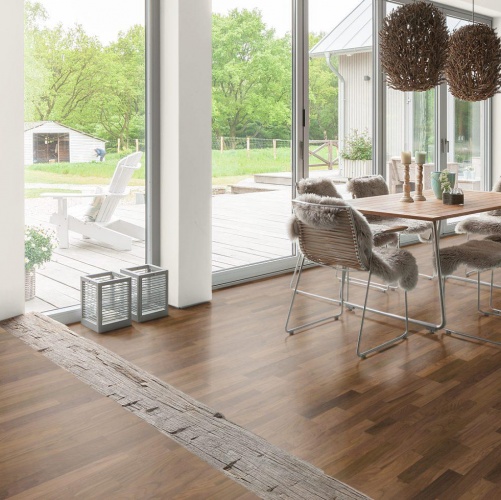 Паркетная доска Haro 4000 Series Top connect Орех американский Натур (Гладкая) 2200х180 мм 523812 - Вид №8